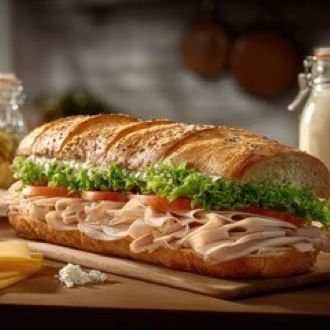 Deli Styke Roasted Turkey & Monterrey Jack ( 4 person minimum purchase )
