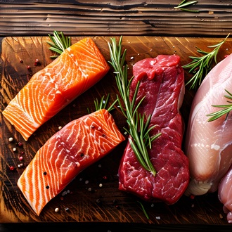 Meat, Fish, Poultry & Seafood