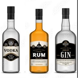 Vodka, Rum & Gin